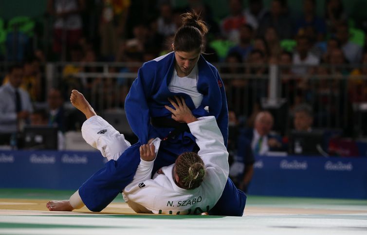 Cleber Mendes/CPB/Direitos Reservados Judoca Alana Maldonado/Judo - feminino ate 70 kilos - Brasil x Hungria - Semifinais - Alana / Rio 2016