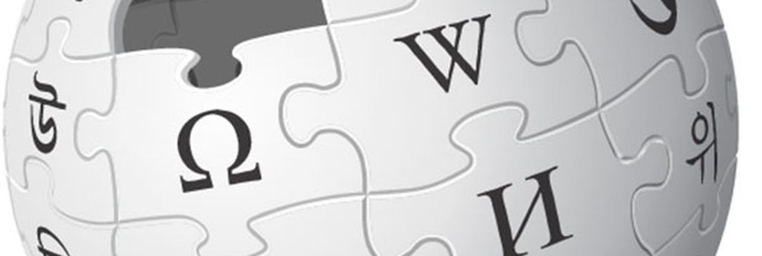Logotipo da Wikipedia, encicloplédia livre