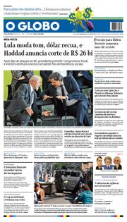 Capa do Jornal O Globo Edição 2024-07-04