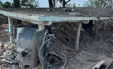 Caracas, 07/01/20256 - Instalações destruídas após ataque dos Estados Unidos no Instituto Venezuelano de Pesquisa Científica. Foto: Governo da Venezuela/Divulgação