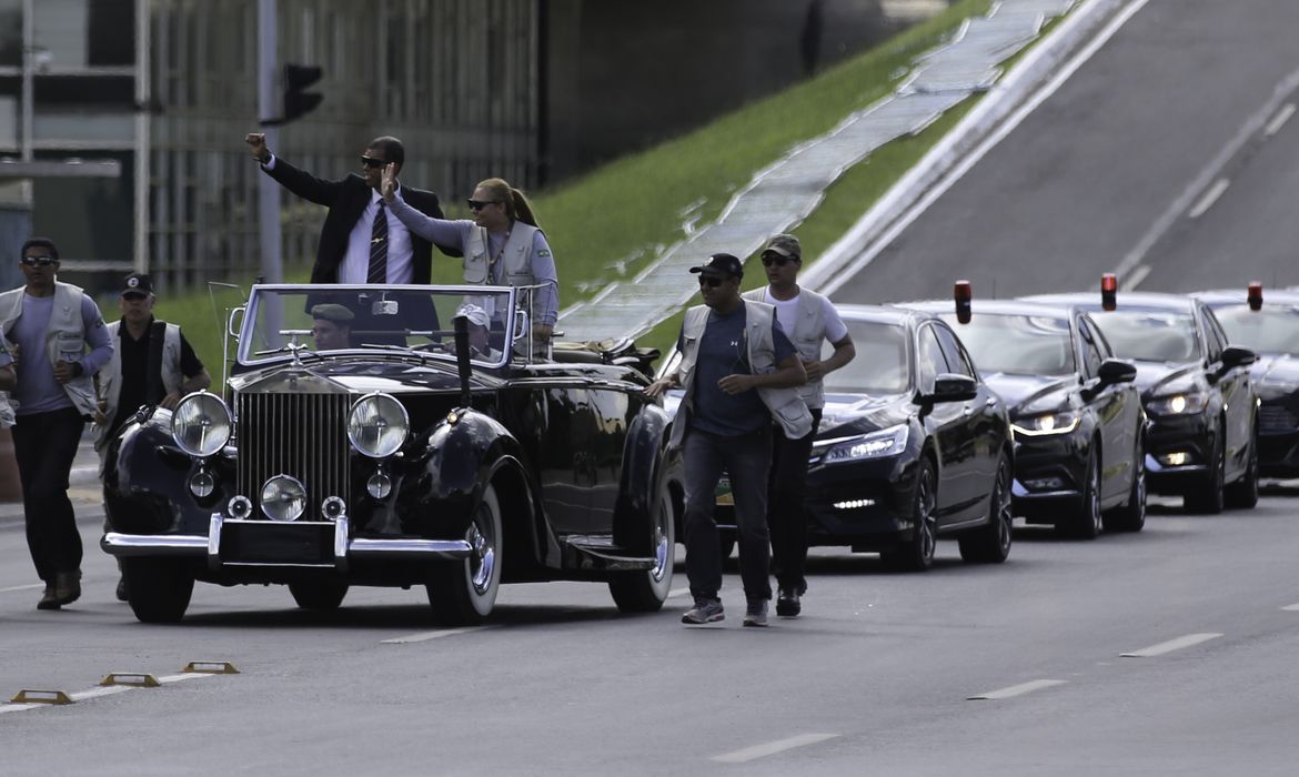 Equipe de segurança faz ensaio para posse do presidente eleito Jair Bolsonaro na Esplanada dos Ministérios