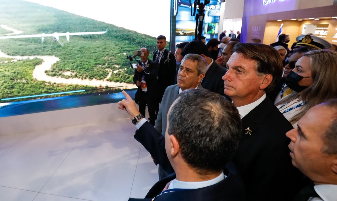 Presidente da República, Jair Bolsonaro durante a Dubai Air Show.