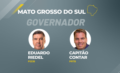 Candidatos a governador que disputam o segundo turno em Mato Grosso do Sul.