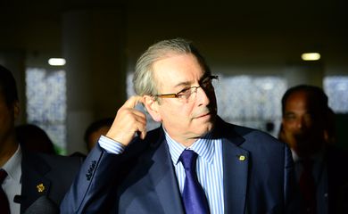 Brasília - Presidente da Câmara dos Deputados, Eduardo Cunha deixa a Casa após despachos em seu gabinete (Fabio Pozzebom/Agência Brasil)