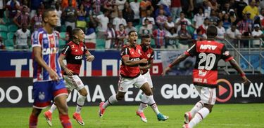 Berrío marcou o gol da vitória do Flamengo