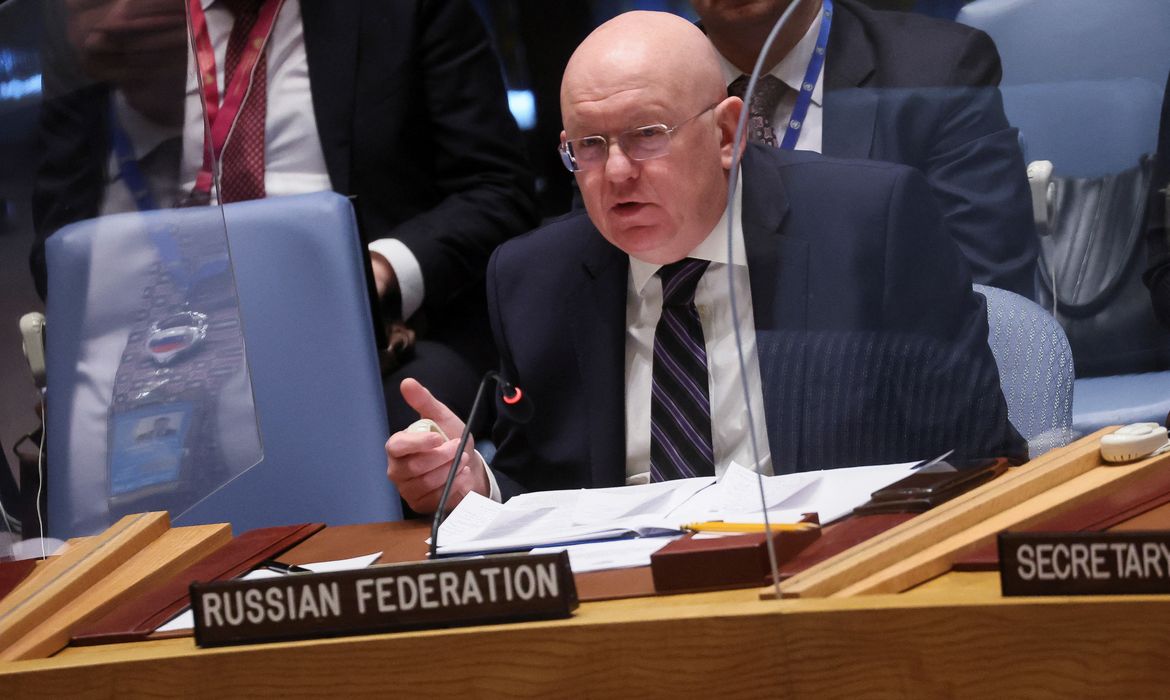 Representante russo no Conselho de Segurança da ONU, Vassily Nebenzia