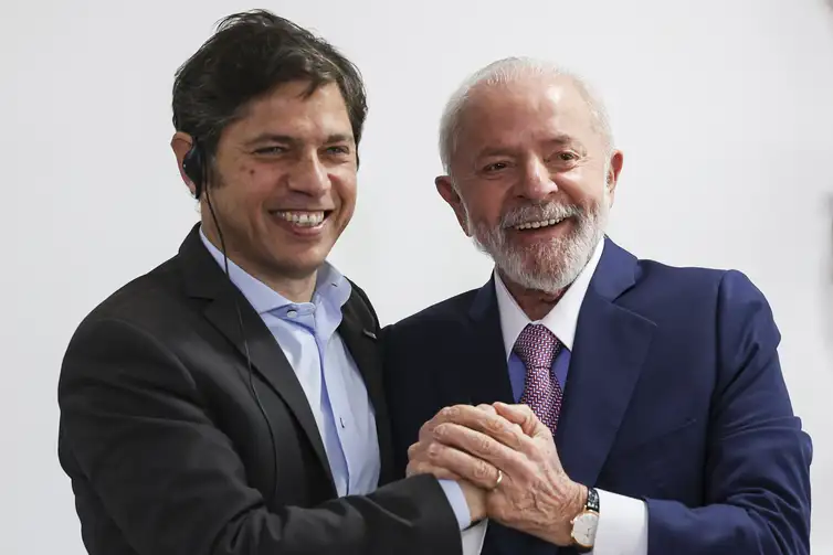 Brasília (DF), 13/08/2024 - O presidente Luiz Inácio Lula da Silva recebe o governador da província de Buenos Aires, Axel Kicillof, no Palácio do Planalto. Foto: Marcelo Camargo/Agência Brasil