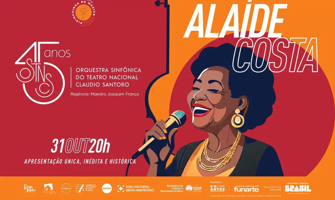 Brasília (DF) 30/10/2024 - Circuito Pixinguinha: Alaíde Costa e OSTNCS em apresentação única na capital do país
Baner OSTNCS/Divulgação