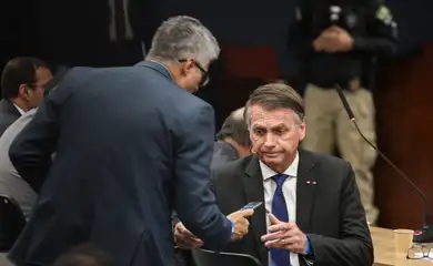 Brasília (DF), 09/06/2025 - O ministro do Supremo Tribunal Federal (STF) Alexandre de Moraes começa a ouvir os réus do núcleo 1 na ação da trama golpista, os interrogatórios ocorrerão presencialmente na sala de julgamentos da primeira turma da corte 
Foto: Valter Campanato/Agência Brasil