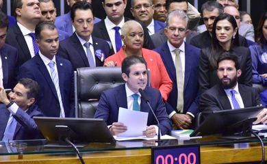 Brasília-DF 01/02/2025  - Eleição da Mesa Diretora da Câmara dos Deputados para o biênio 2025/2027. ( Deputado Hugo Motta foi eleito novo presidente da Câmara dos Deputados. Foto Bruno Spada/ Câmara dos Deputados