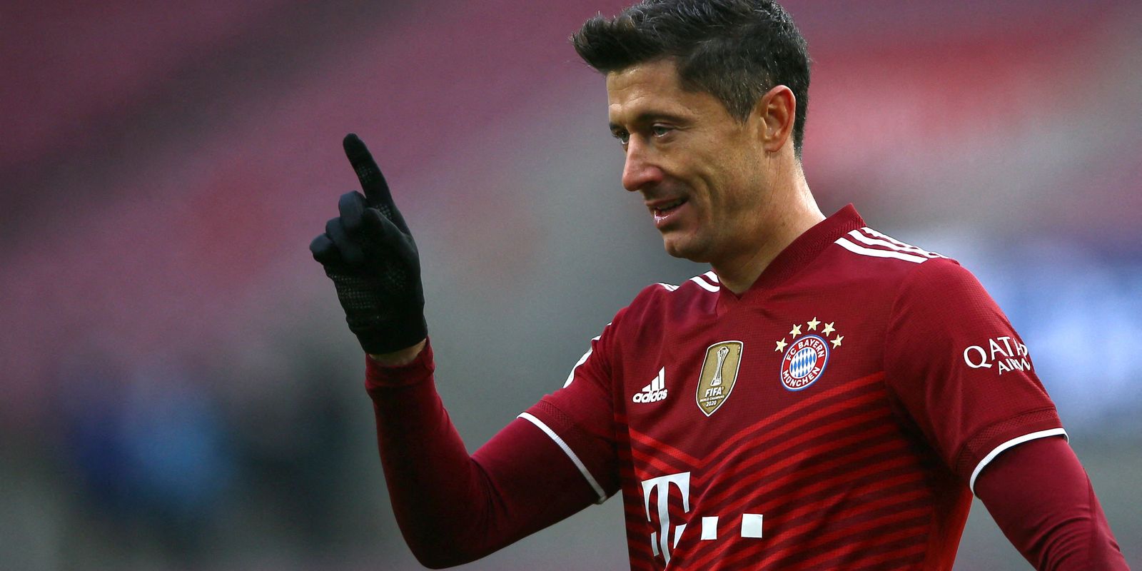 Robert Lewandoswki comemora gol em partida do Bayern de Munique - é eleito melhor do mundo pelo Fifa Best em 17/01/2022