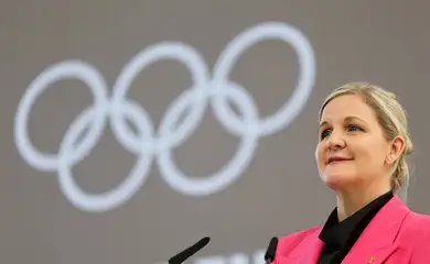 Kirsty Coventry em Lausanne
23/6/2025 REUTERS/Pierre Albouy