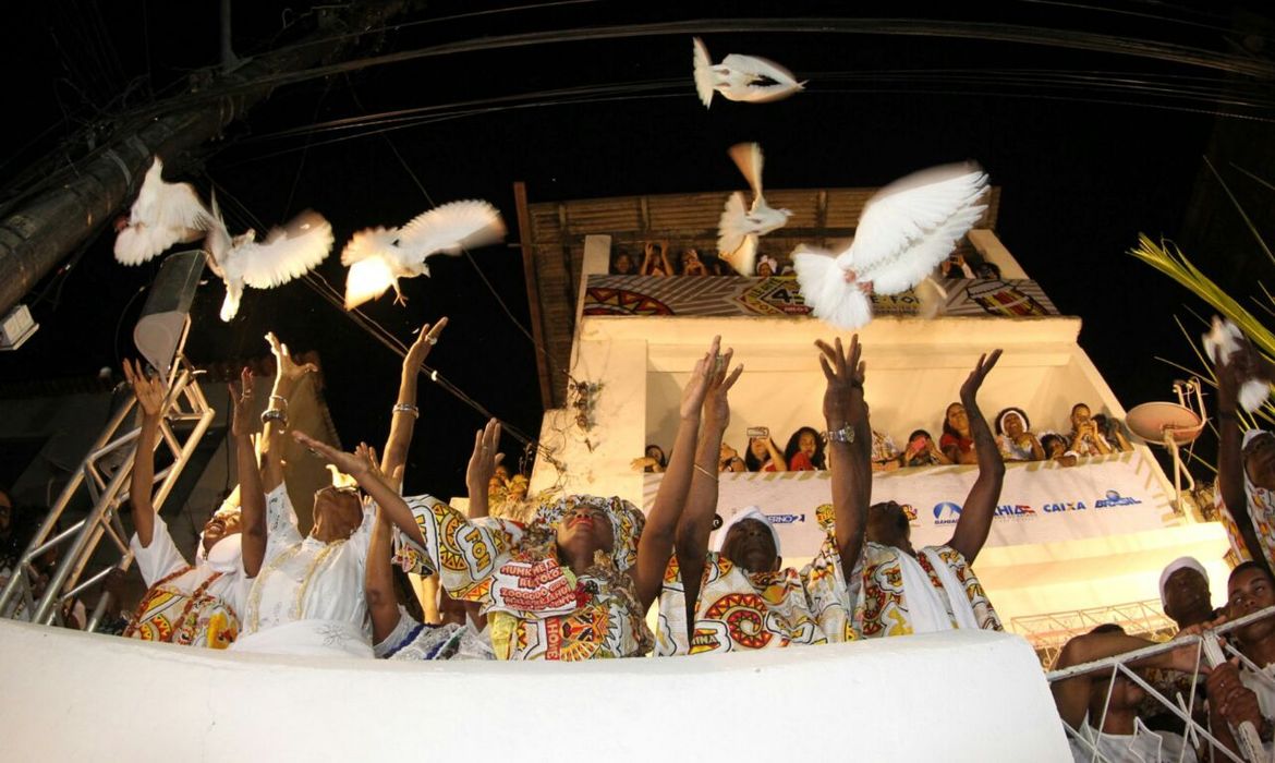 Salvador - O tradicional bloco afro Ilê Ayiê nas ruas da capital baiana (Mateus Pereira/Gov-BA)