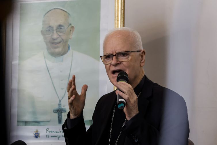 SSão Paulo (SP), 21/04/2025 - Cardeal Odilo Pedro Scherer, arcebispo de São Paulo, preside missa em sufrágio do Papa Francisco que faleceu nesta segunda-feira.
Foto: Paulo Pinto/Agência Brasil