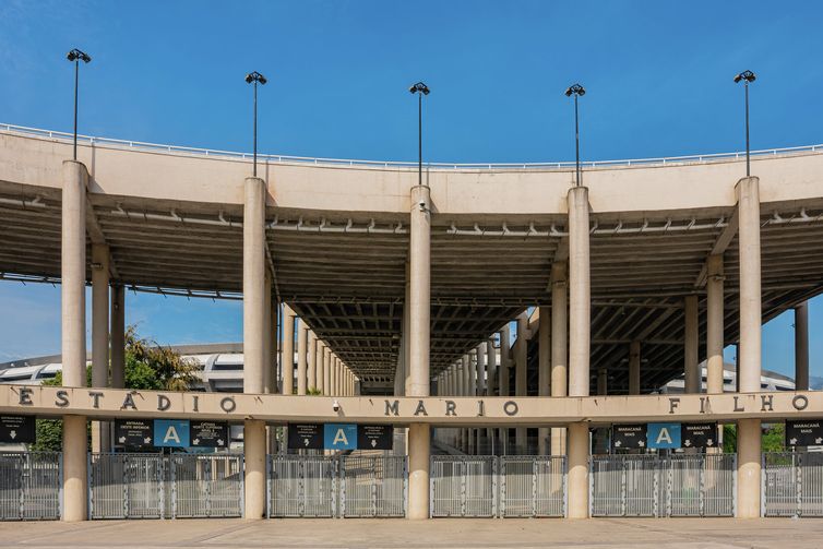 Bruno Lordello/Direitos reservados Entrada principal do Estádio Mário Filho, o Maracanã, que completa 70 anos em 2020