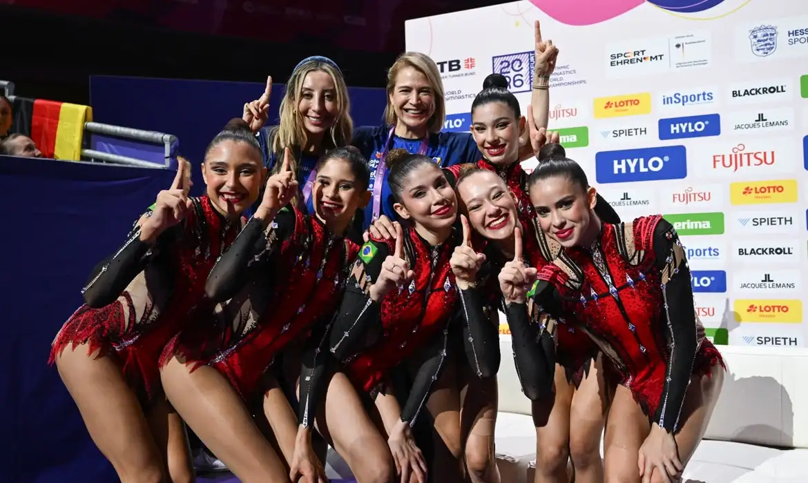 MeloGym/CBG Brasil faz história e leva dois ouros no Mundial de ginástica rítmica. Foto: : MeloGym/CBG