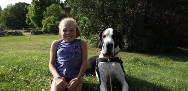 Dogue Alemão e a garotinha de 13 anos que teve sua vida transformada por ele