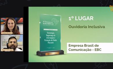 Empresa Brasil de Comunicação (EBC) ganhou o prêmio em primeiro lugar na categoria Ouvidoria Inclusiva.
