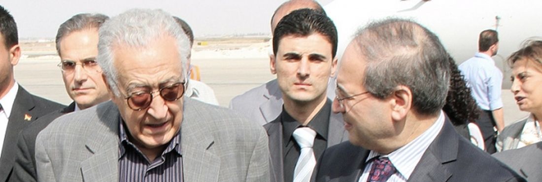 Enviado especial da Organização das Nações Unidas (ONU) para a Síria, Lakhdar Brahimi, chegou a Damasco nesta sexta-feira (19)