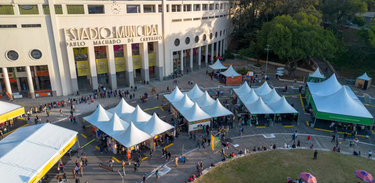 Feira do Livro visão aérea