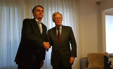 O presidente eleito, Jair Bolsonaro se reúne com assessor de Segurança Nacional dos EUA,John Bolton