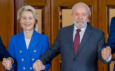 06.12.2024 - Presidente da República, Luiz Inácio Lula da Silva, durante Cúpula de Presidentes dos Estados Partes do MERCOSUL e dos Estados Associados
Edifício MERCOSUL – Montevidéu, Uruguai
Foto: Ricardo Stuckert / PR