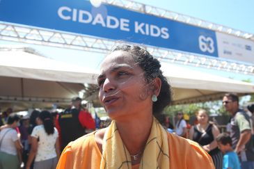 Brasília (DF), 21/04/2023 -  Personagem para a matéria aniversário de Brasília, Cidade Kids, Sra. Thaís Leal - Servidora Pública. Foto Valter Campanato/Agência Brasil.