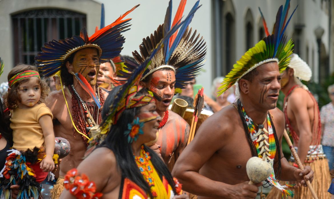 Rio de Janeiro (RJ), 15/04/2023 – Museu da República comemora o Dia dos Povos Indígenas com evento nos jardins do palácio. Foto: Tomaz Silva/Agência Brasil