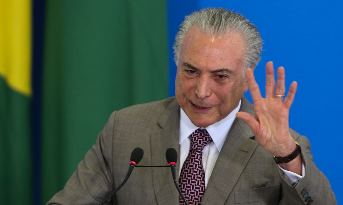Brasília - O presidente Michel Temer no lançamento do Cartão Reforma, em cerimônia no Palácio do Planalto  (Valter Campanato/Agência Brasil)