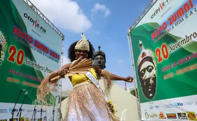 Rio de Janeiro (RJ), 20/11/2024 - Rio celebra dia Nacional da Consciência Negra no Monumento Zumbi dos Palmares, na região central da capital fluminense. Foto: Tomaz Silva/Agência Brasil