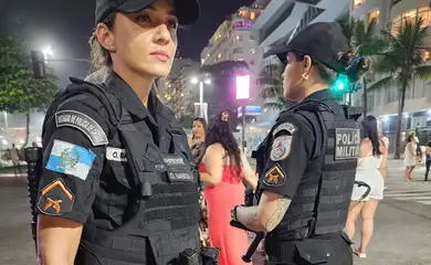 Segurança no Réveillon do Rio de Janeiro. Foto: Gov. RJ/Divulgação