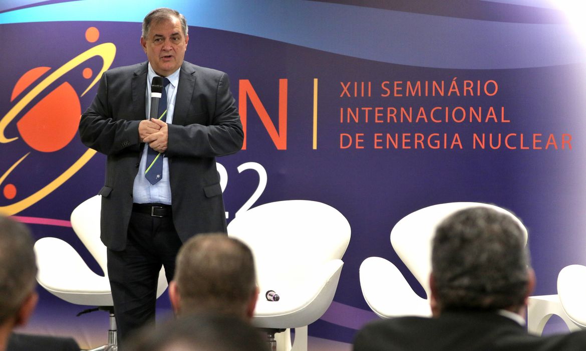 O ministro da Ciência, Tecnologia e Inovações, Paulo Alvim,  participa da abertura do XIII Seminário Internacional de Energia Nuclear (SIEN 2022), na sede da Firjan, centro da cidade.