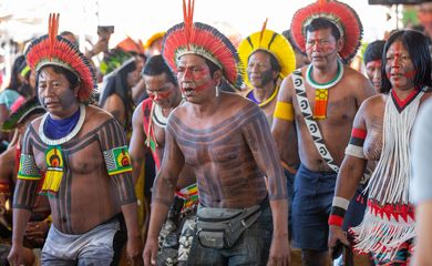 Brasília 26/04/2023 -  Acampamento Terra Livre reúne milhares de indígenas de centenas de etnias de todas as regiões do país e tem como tema 