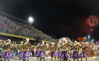 Rio de Janeiro (RJ), 03/03/2025 – Estação Primeira de Mangueira desfila no primeiro dia de carnaval do grupo Especial na Marquês de Sapucaí, na região central do Rio de Janeiro. Foto: Tomaz Silva/Agência Brasil