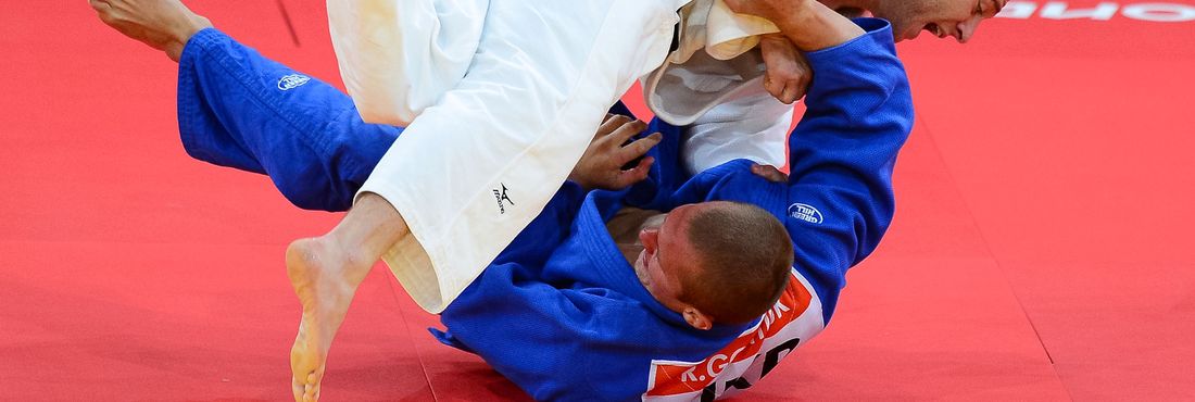 Tiago Camilo luta durante as competições de Judô na Arena ExCel nos Jogos Olímpicos de Londres