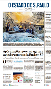 Capa do Jornal O Estado de S. Paulo Edição 2024-04-02