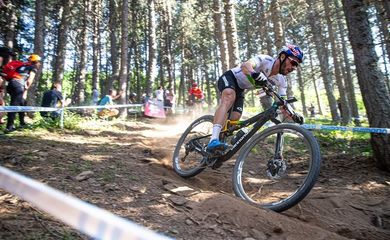 Henrique Avancini - mountain bike - ciclismo - vitória no prova de cross country olímpico (XCO), realizada cidade de Vallnord, em Andorra. 