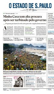 Capa do Jornal O Estado de S. Paulo Edição 2024-04-22