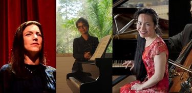 Clara Schumann, Lili Boulanger,  Grazyna Bacewicz, Modesta Bor e Cacilda Borges Barbosa, compositoras da Europa, América Latina e Brasil neste Sala de Concerto