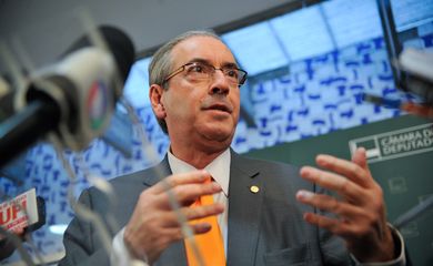 Eduardo Cunha, presidente da Câmara dos Deputados fala sobre a pauta de votação da Casa (Fabio Rodrigues Pozzebom/Agência Brasil)