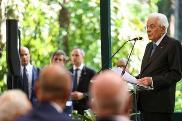 Rio de Janeiro (RJ), 18/07/2024 – O presidente da Itália, Sergio Mattarella, durante palestra no Centro Brasileiro de Relações Internacionais (CEBRI), na Gávea, zona sul do Rio de Janeiro. Foto: Tomaz Silva/Agência Brasil