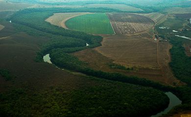 Irrigação às margens do rio São Marcos em Paracatu (MG) - Foto: Rubens Pontoni / Banco de Imagens ANA