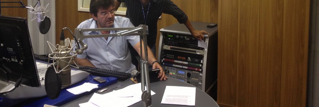 Estúdio da Rádio Nacional FM, na EBC