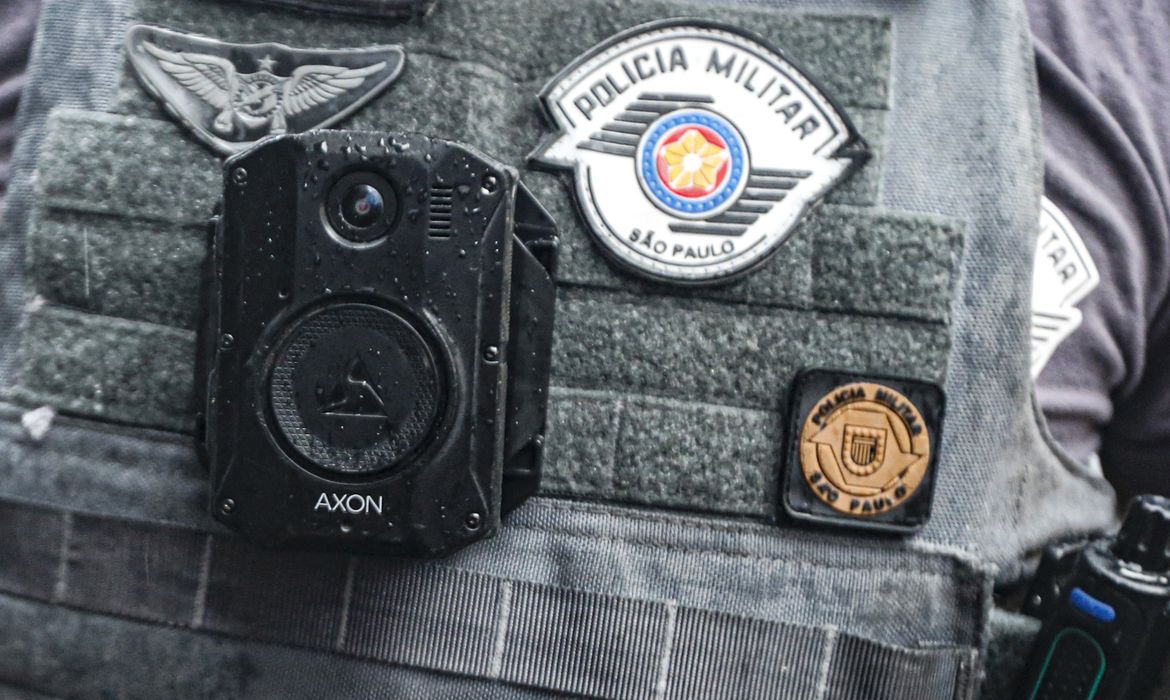 São Paulo (SP), 06/12/2024 - Câmeras corporais de segurança da PM de São Paulo. Foto: Paulo Pinto/Agência Brasil