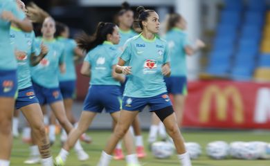 seleção feminina, treino