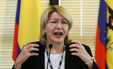 Brasília - A procuradora-geral destituída da Venezuela, Luísa Ortega Díaz, durante a 22ª Reunião Especializada de Ministérios Públicos do Mercosul (Marcelo Camargo - Agência Brasil)