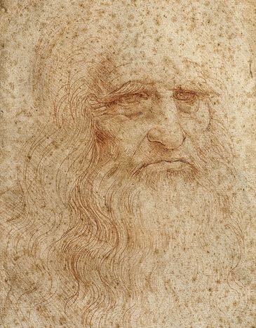 Autorretrato de Leonardo da Vinci de 1512