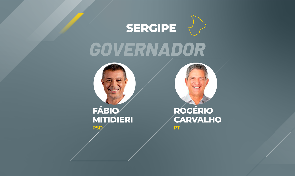 Candidatos a governador que disputam o segundo turno em Sergipe.
