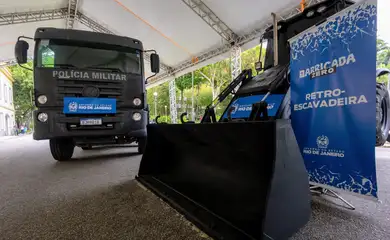 Rio de Janeiro- 17/11/2025 - Governador Cláudio Castro participa do lançamento da operação Barricada Zero, no palácio Guanabara - Fotos: Marcelo Regua 