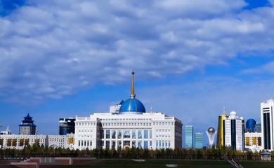 O palácio presidencial do Cazaquistão, na capital Astana, é ocupado desde 1997 por Nursultan Nazarbayev